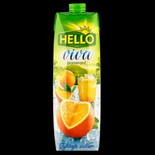 Pomerančový džus Hello Viva 1l