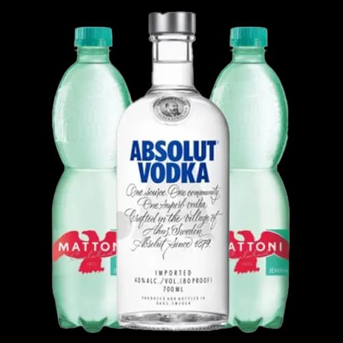 Absolut 0,7l + 2x Mattoni 1,5l